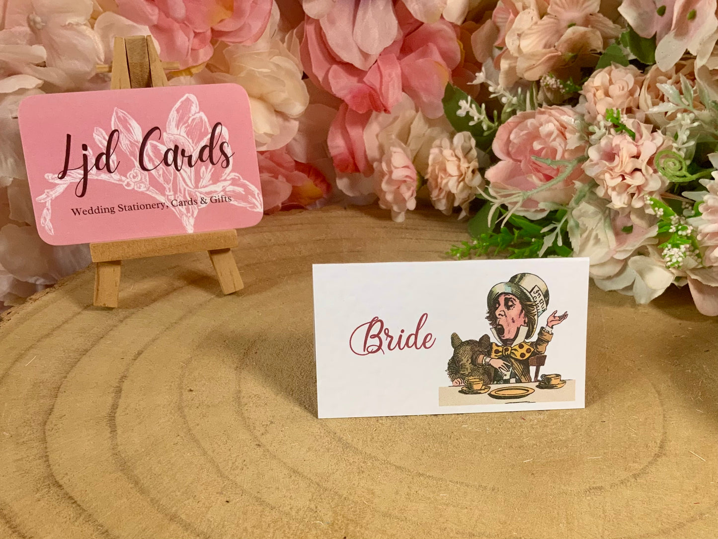 Alice in Wonderland Personalised Wedding Place cards