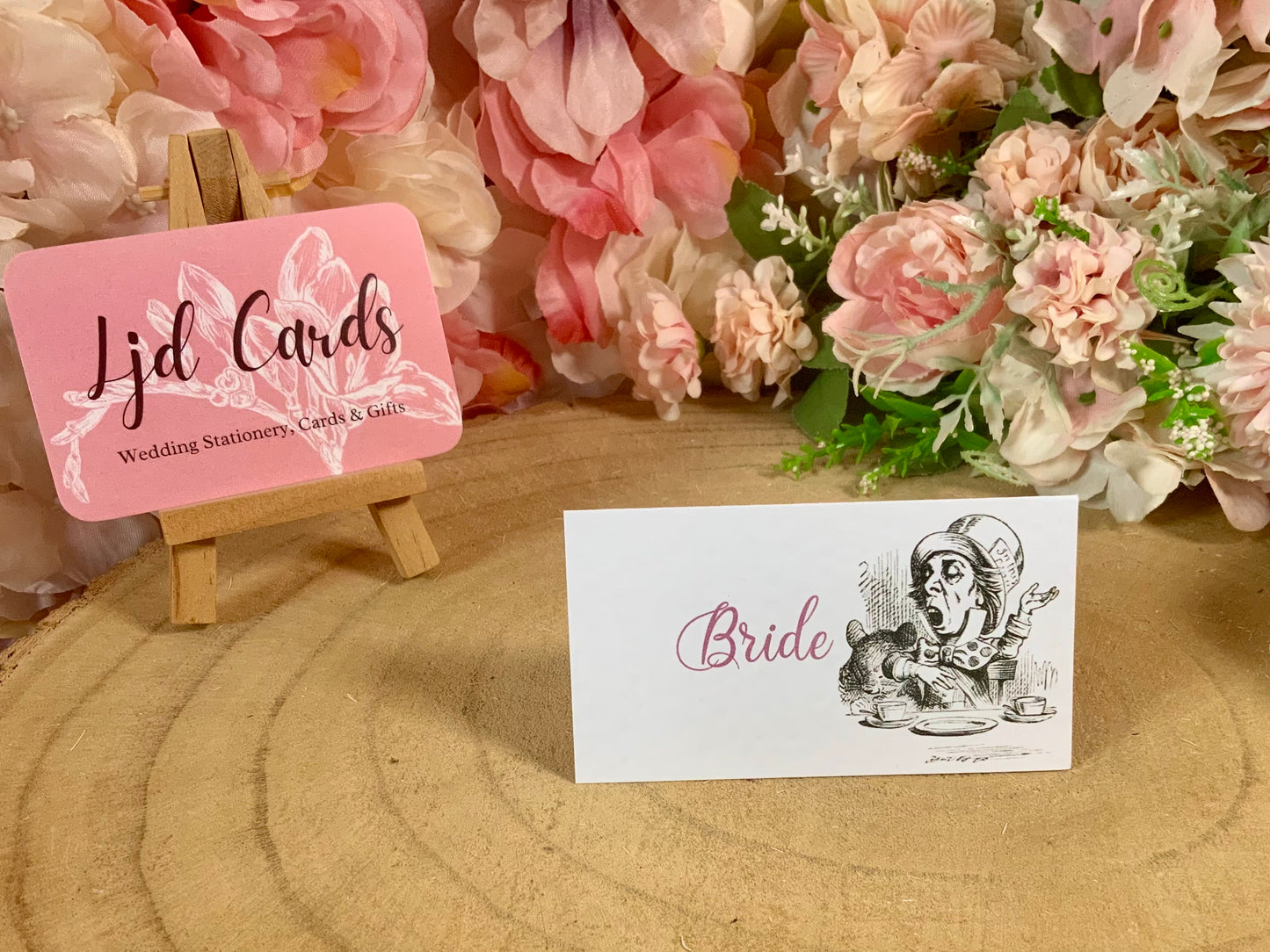 Alice in Wonderland Personalised Wedding Place cards