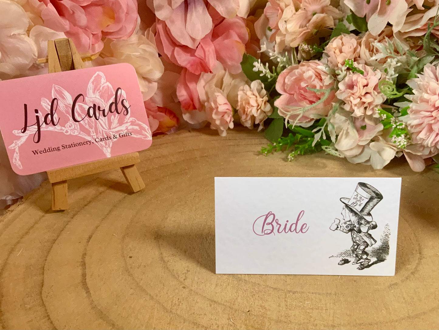 Alice in Wonderland Personalised Wedding Place cards