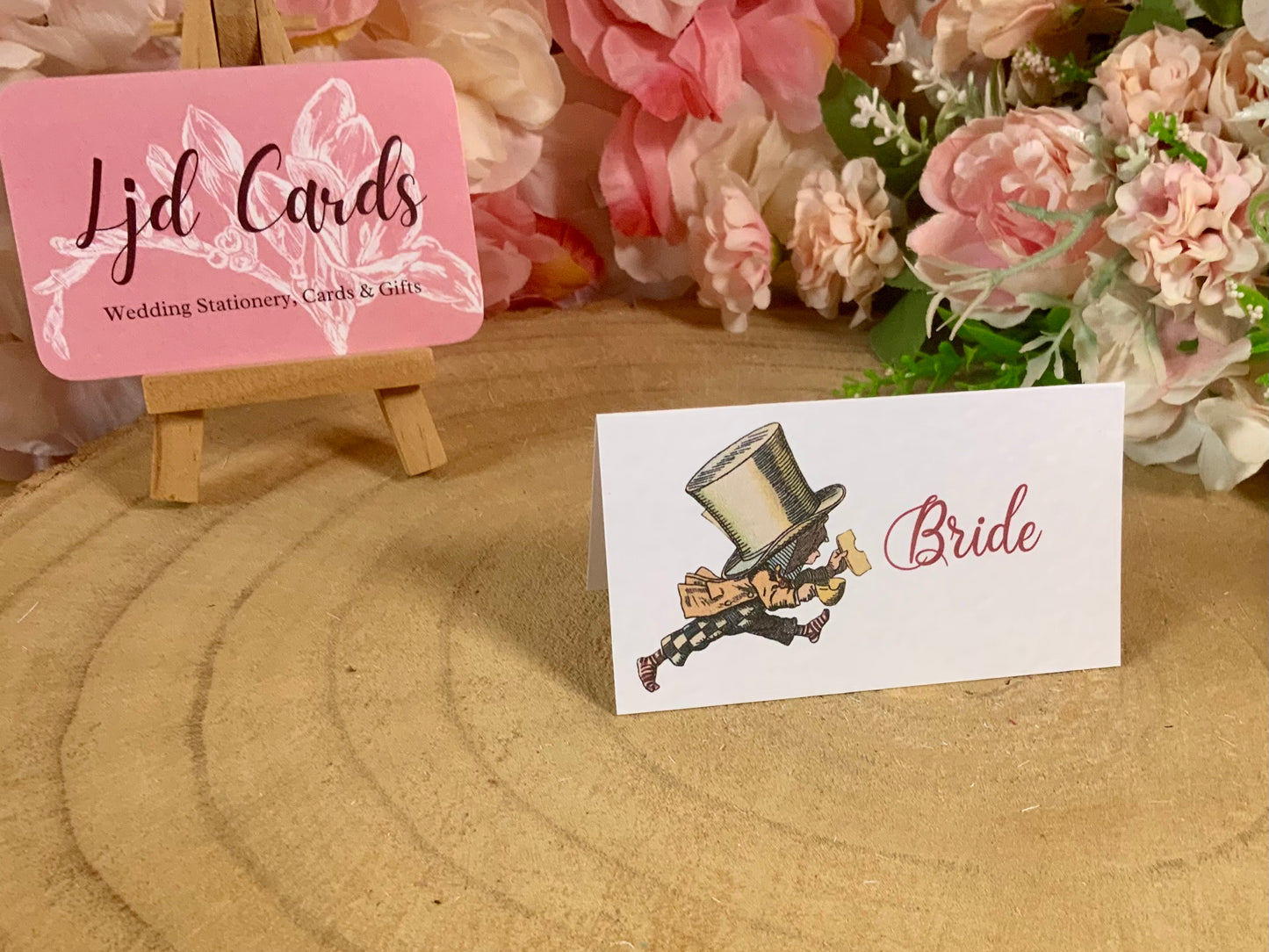 Alice in Wonderland Personalised Wedding Place cards