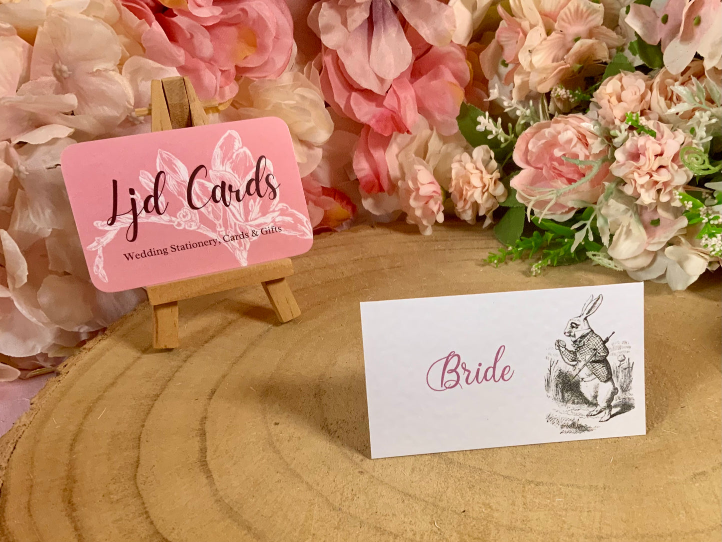 Alice in Wonderland Personalised Wedding Place cards