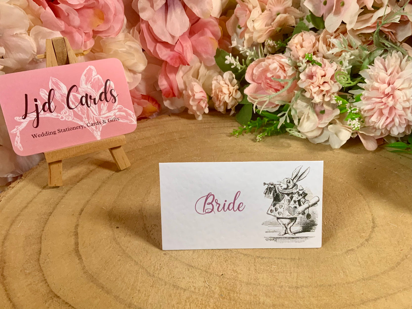 Alice in Wonderland Personalised Wedding Place cards