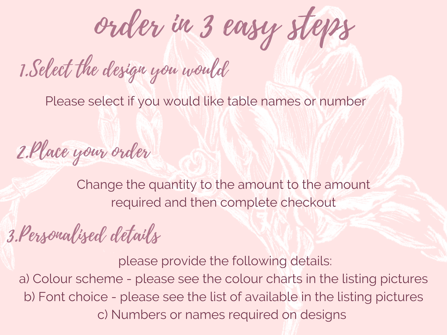 Woodland Stag Wedding Guest Table Names & Numbers - fully personalised