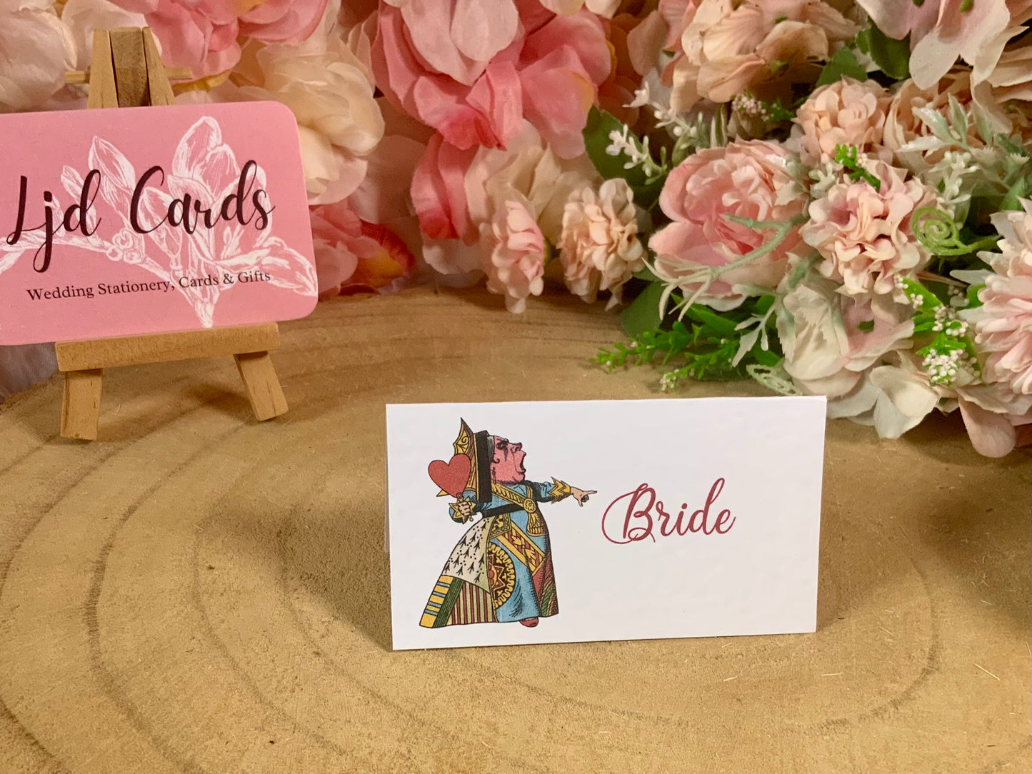 Alice in Wonderland Personalised Wedding Place cards
