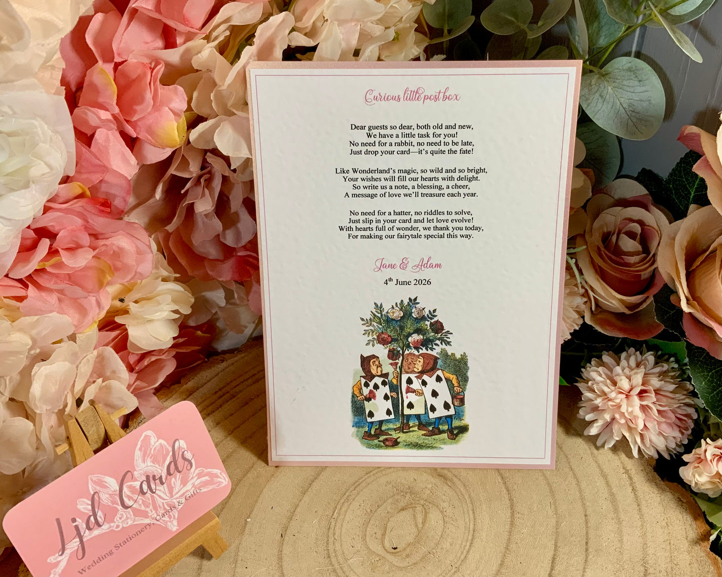 Alice in Wonderland Wedding Postbox