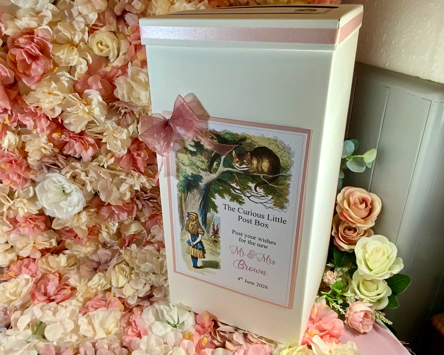 Alice in Wonderland Wedding Postbox