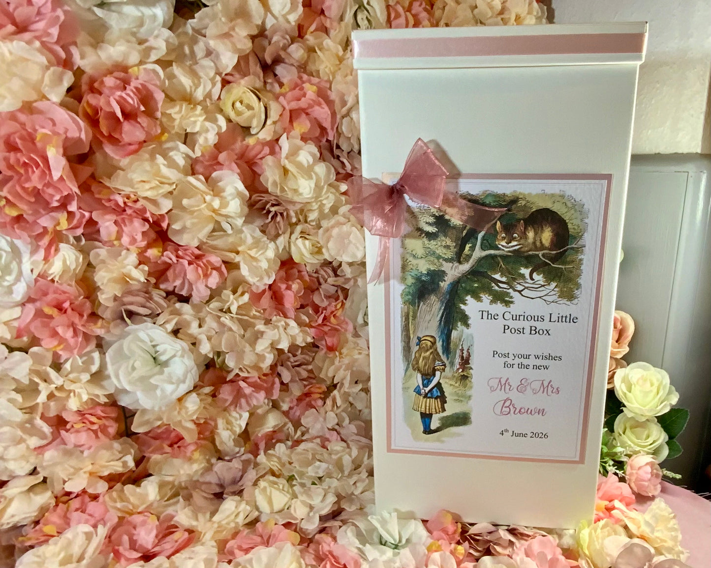 Alice in Wonderland Wedding Postbox