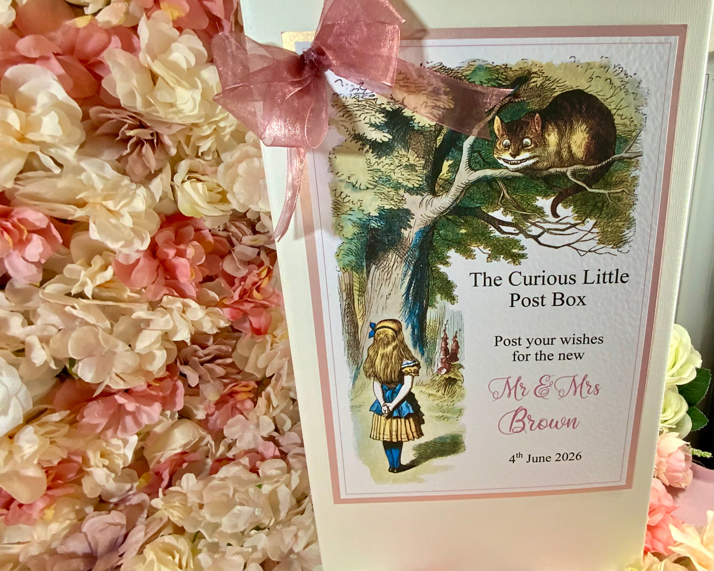 Alice in Wonderland Wedding Postbox