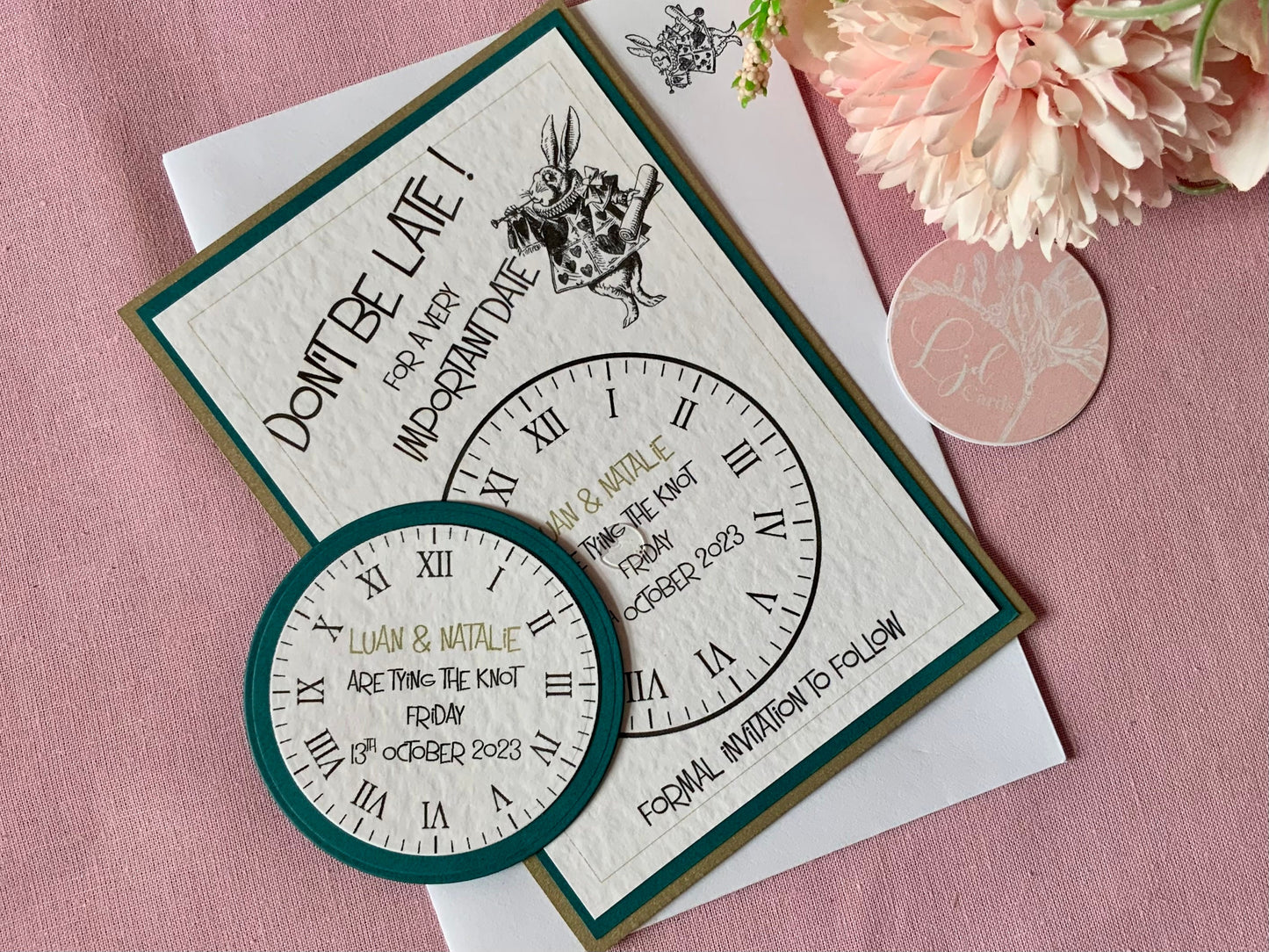 Alice in Wonderland save the date, wedding save the date magnet, mad hatter wedding, , save our date card, save the date cards, wonderland