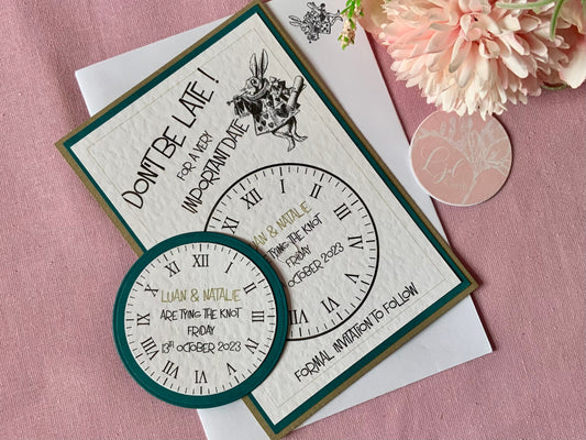 Alice in Wonderland save the date, wedding save the date magnet, mad hatter wedding, , save our date card, save the date cards, wonderland