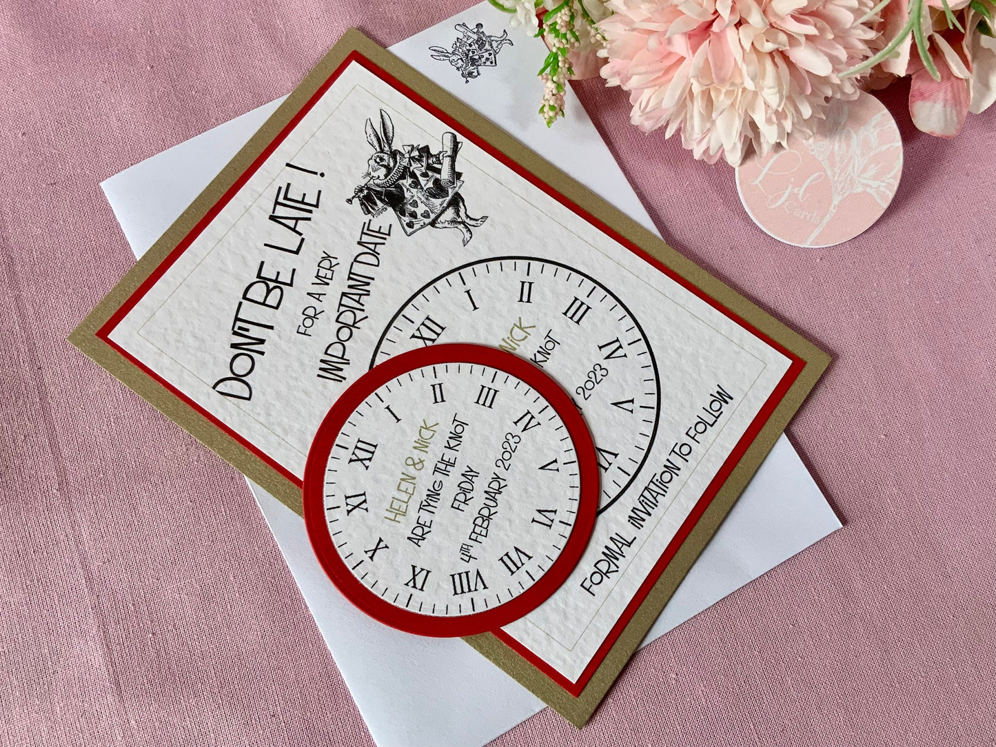 Alice in Wonderland save the date, wedding save the date magnet, mad hatter wedding, , save our date card, save the date cards, wonderland